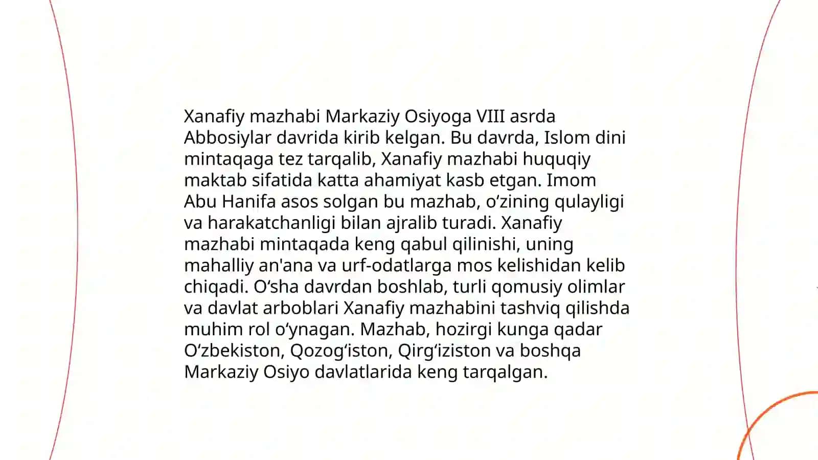Xanafiy mazhabi oʻrni 4