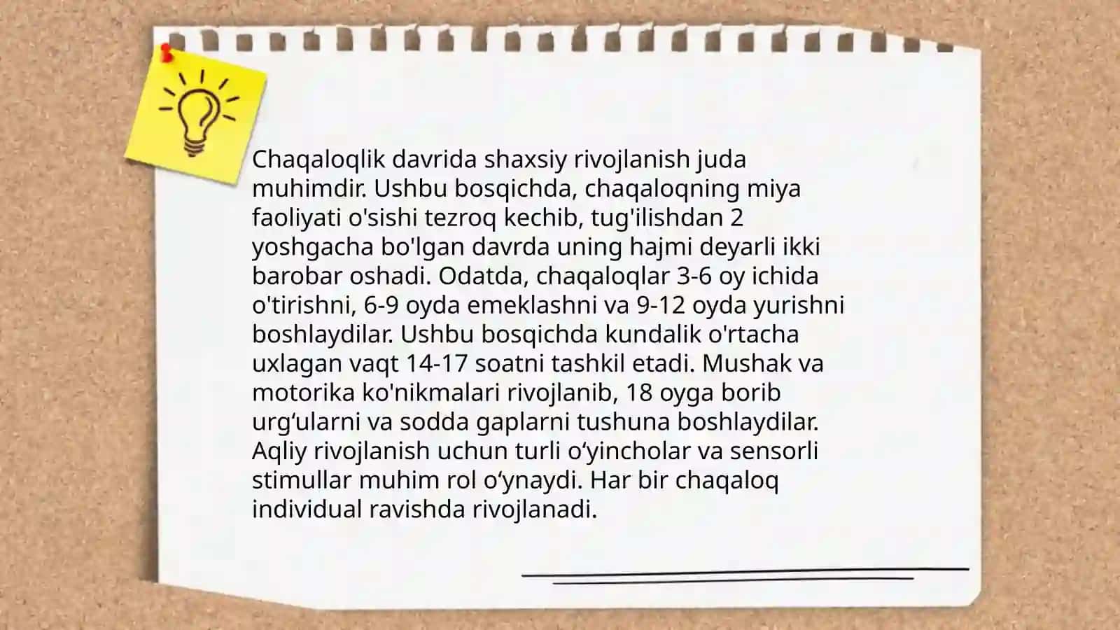 Chaqaloqlik davrining psixalogik xususiyatlari 4