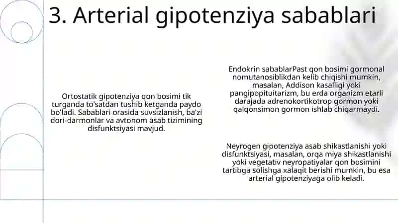 Arterial Gipotensiya Sabablari, Turlari Va Rivojlanish Mexanizmi 4