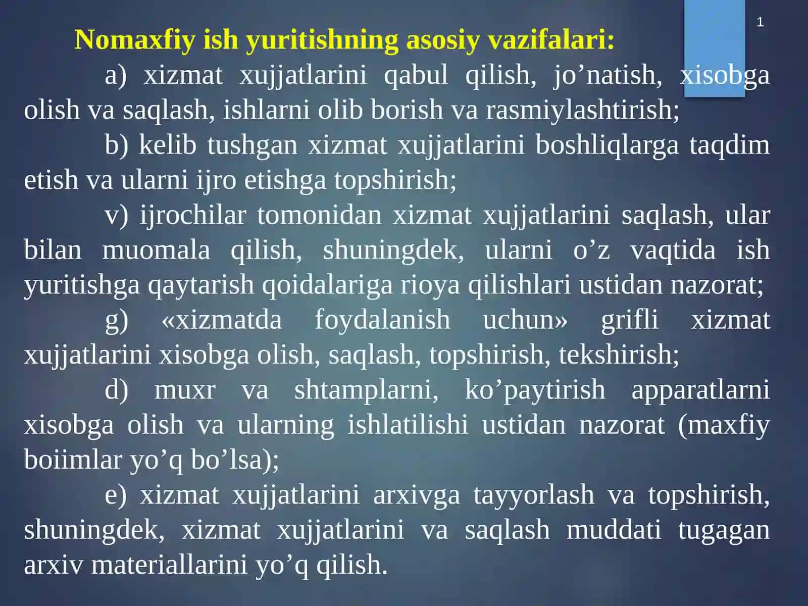 XIZMAT YOZISHMALARI 4