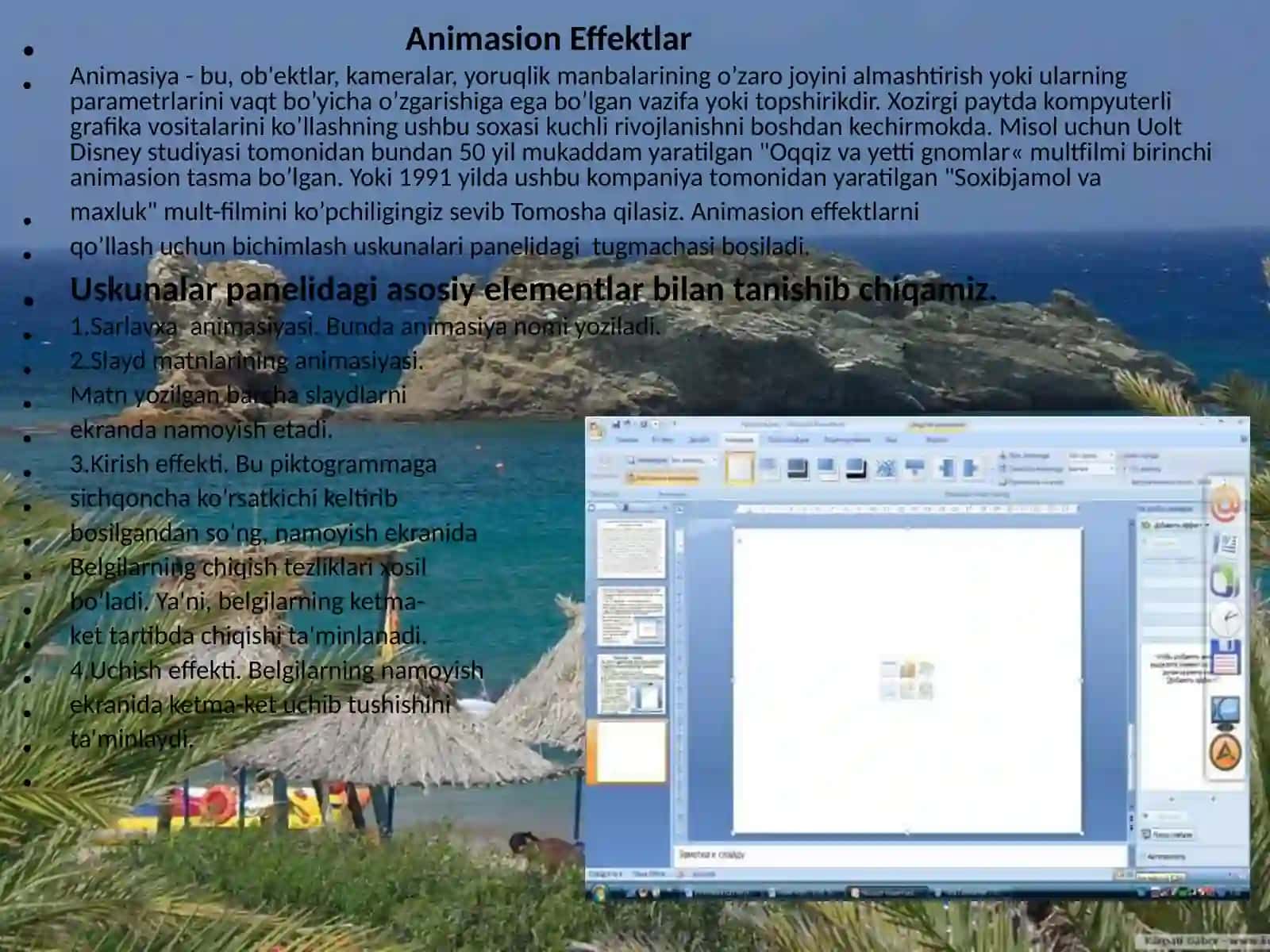 Power Point taqdimot dasturi 4