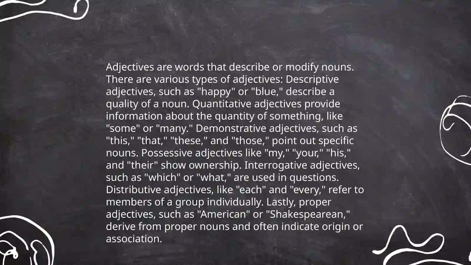 Adjective and its types 4