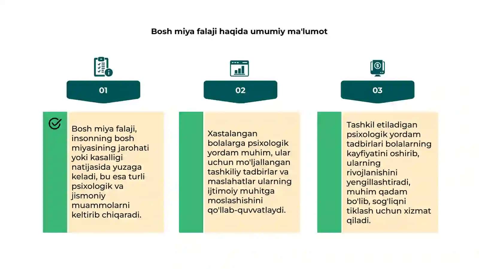 Bosh miya falaji bilan xastalangan bolalar bilan psixologik yordam tadbirlarini tashkil etish 4