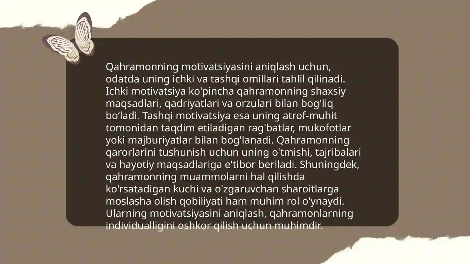 Gomerning qahramonlar xarakterini yaratish mahorati 4