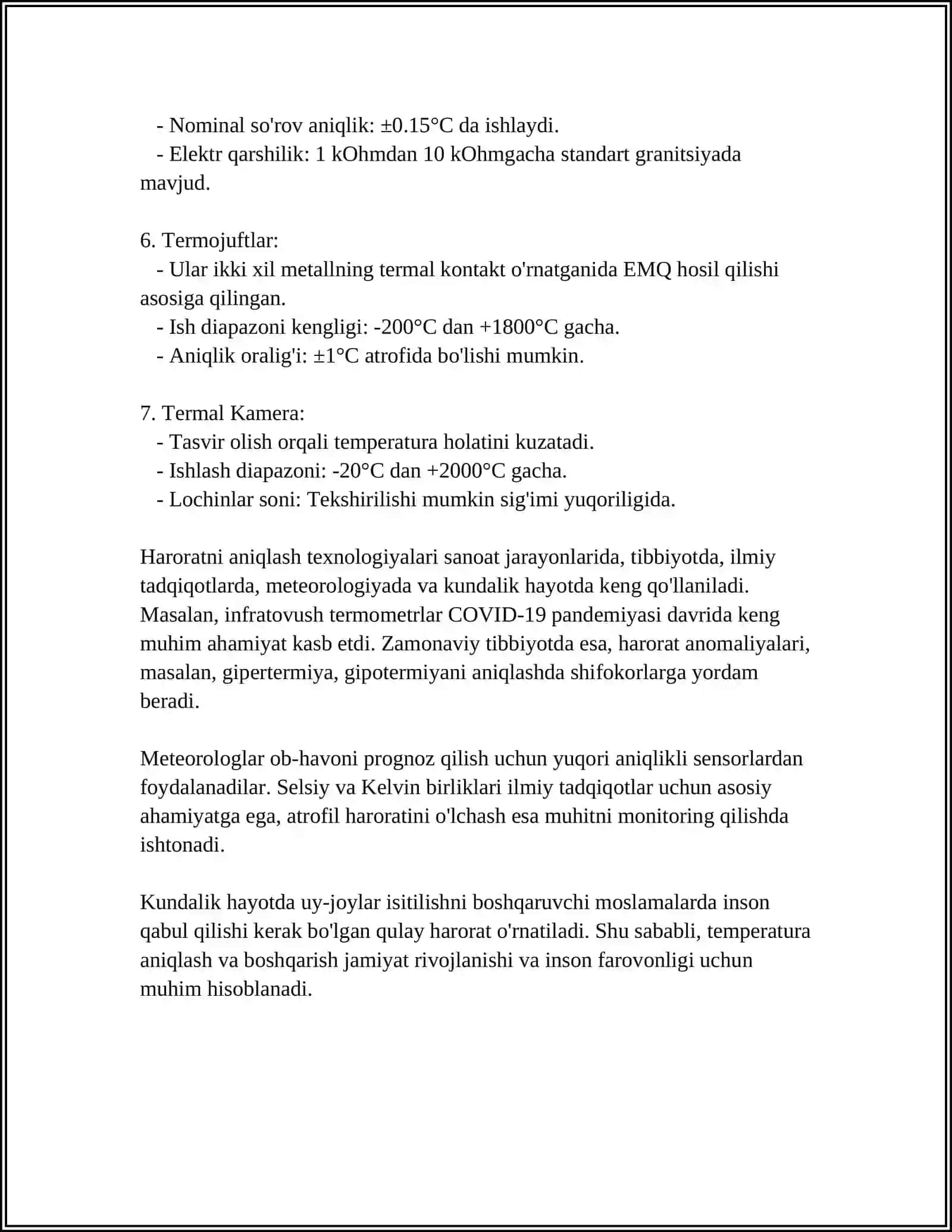 SISTEMANING HOLATI. INTENSIV VA EKSTENSIV PARAMETRLAR 4