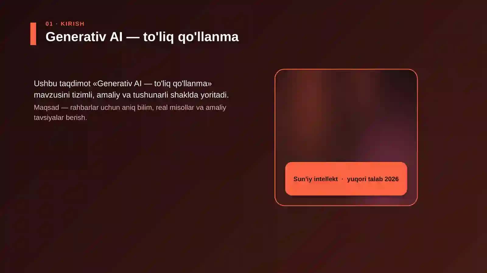 Generativ AI — to'liq qo'llanma 4