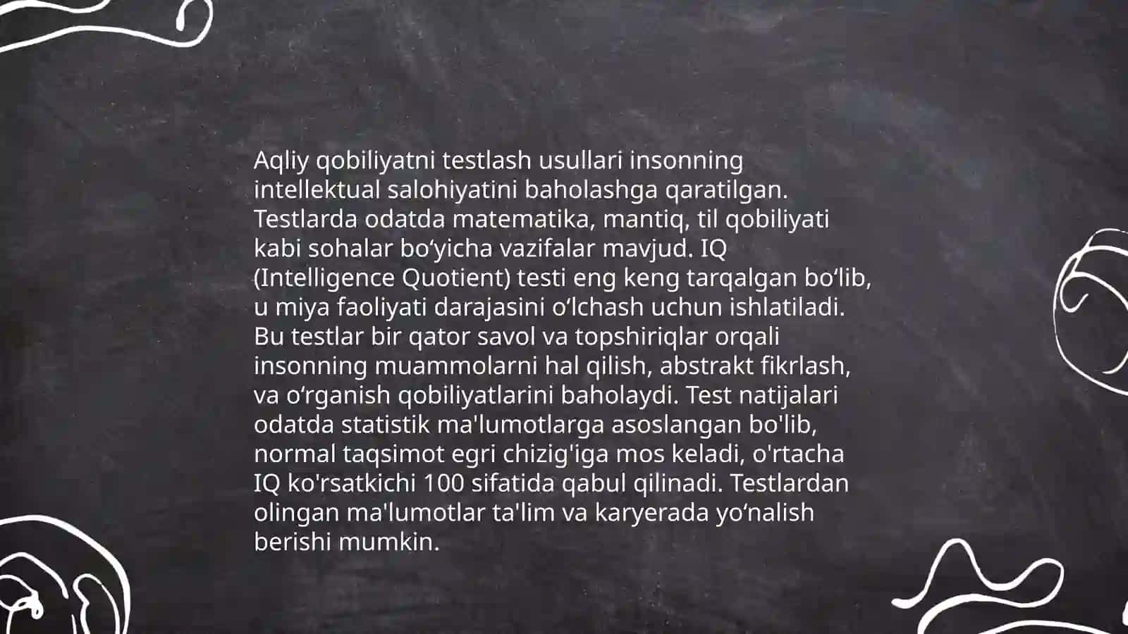 Oʻquvchilarning aqliy rivojlanishini diagnostika qilish 4