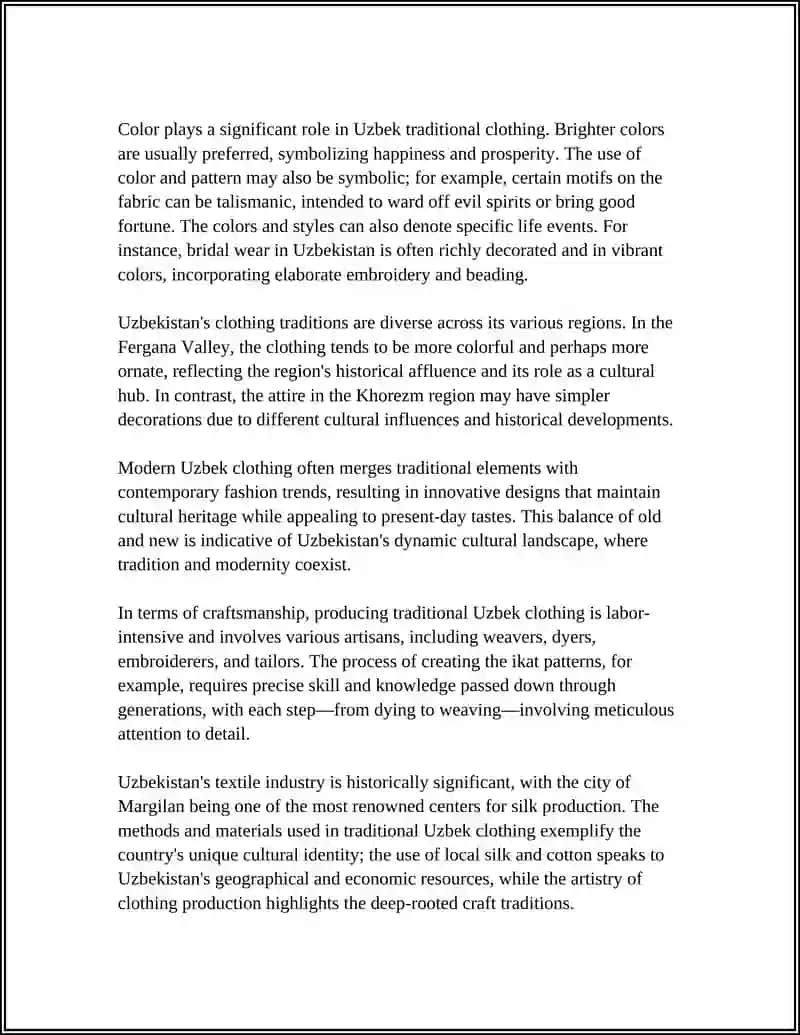 Traditional Uzbek Clothing 4