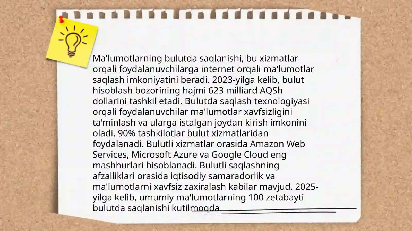 Bulutli texnalogiyalardan foydalanish texnalogiyasi 4