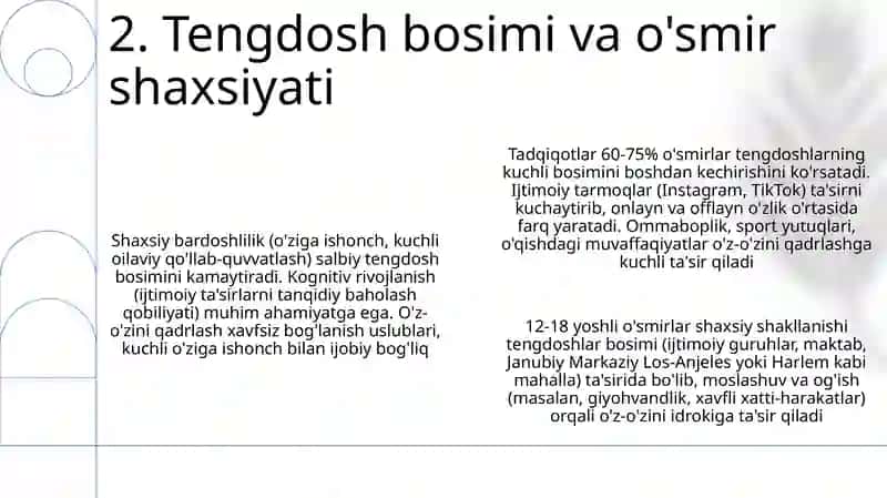 Sotsial ta'sirlarning shaxs tomonidan anglanishi va shaxsning " Men" obrazi 4