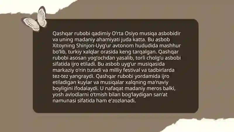 Qashqar rubob haqida 4