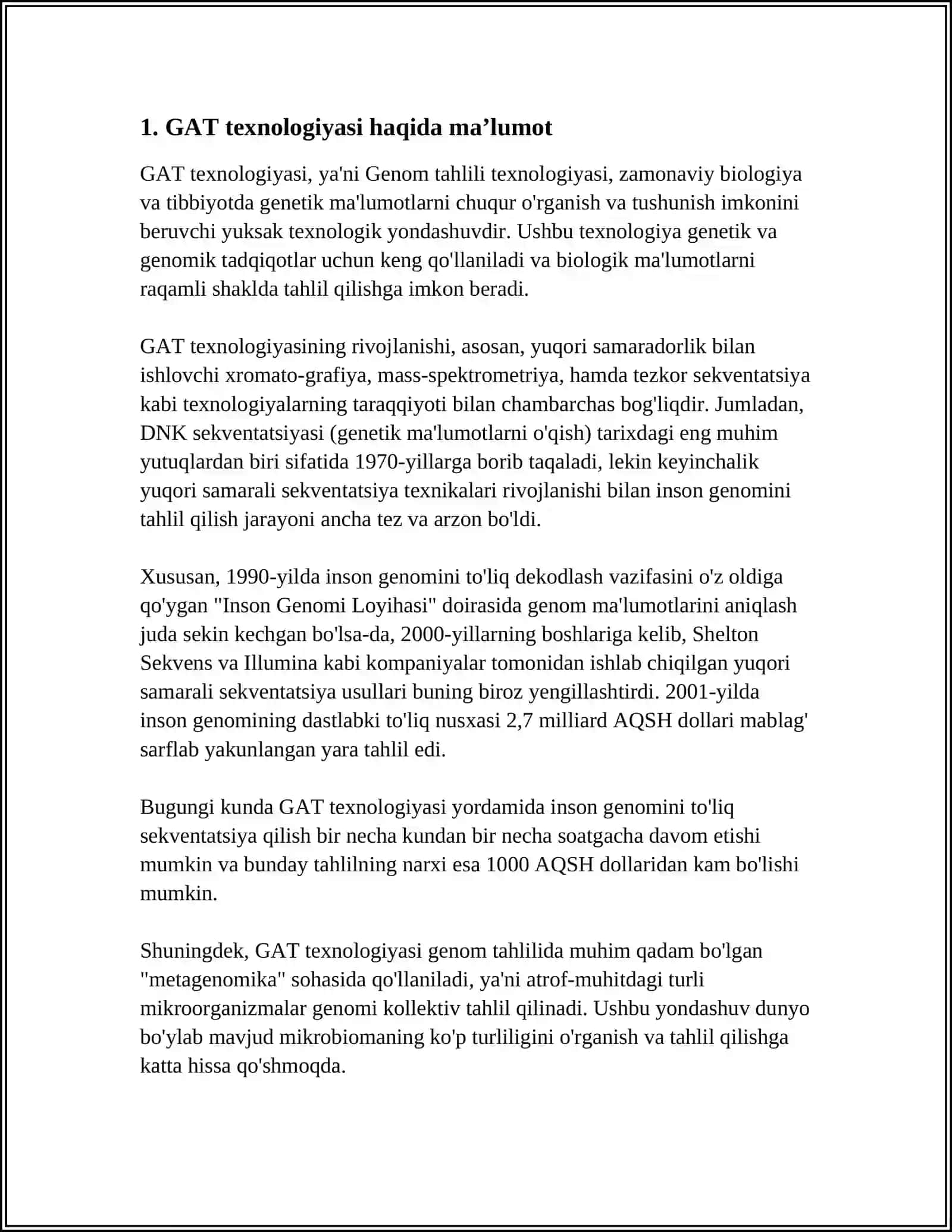 GAT TEXNOLOGIYASINI OʻRGANISH ARCGIS ARCCATALOG 4