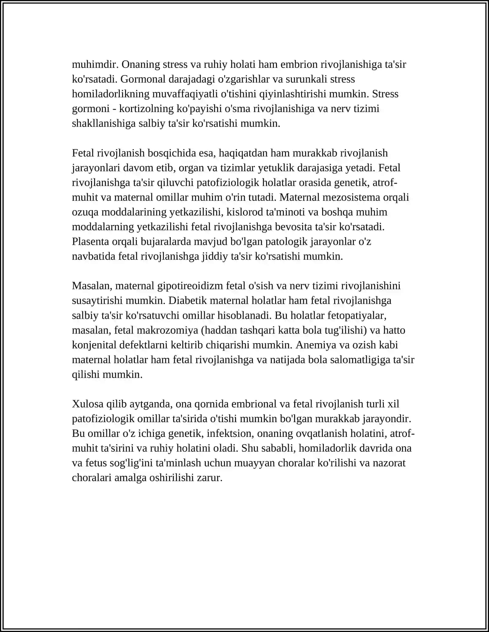 ONA QORNIDA RIVOJLANISH PATAFIZIOLOGIYASI 4