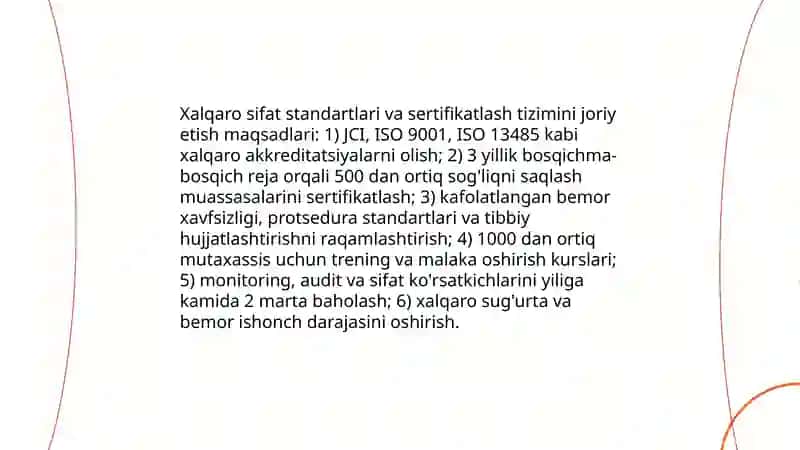 O'zbekistonda tibbiy turizmni rivojlantirish maqsadlari 4