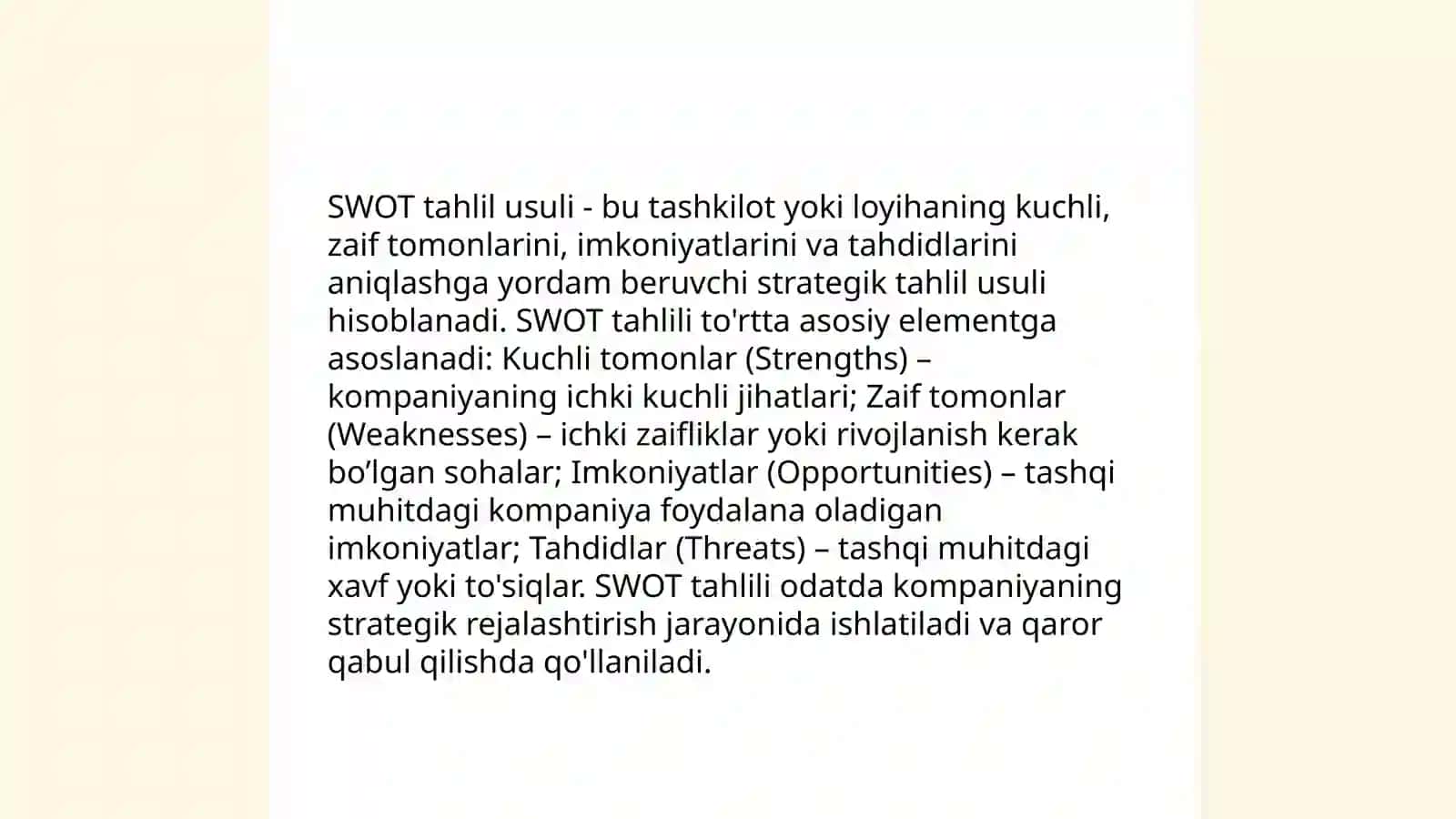Korxona strategik rejalashtirish 4