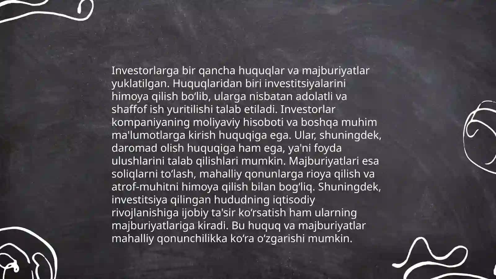 Investitsiya munosabatlari qatnashchilari huquqiy holatlari 4