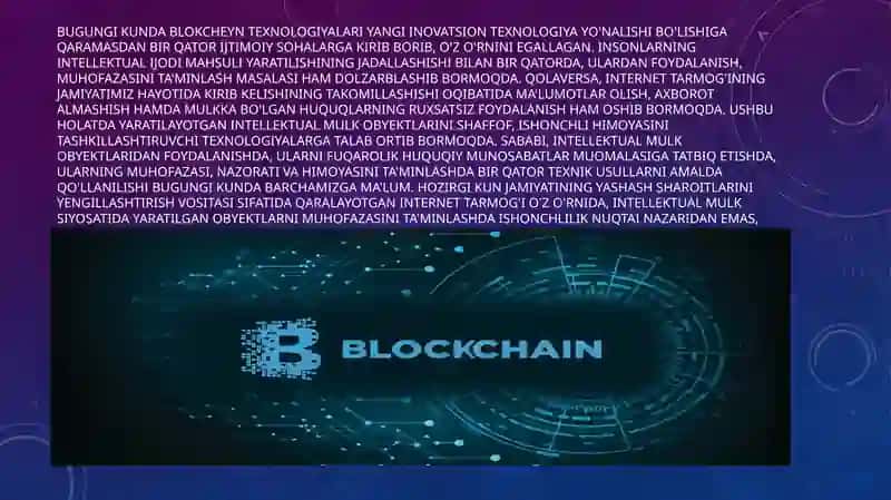 BLOKCHEYN TEXNOLOGIYASI TUSHUNCHASI VA UNING HUQUQIY MAQOMI 4