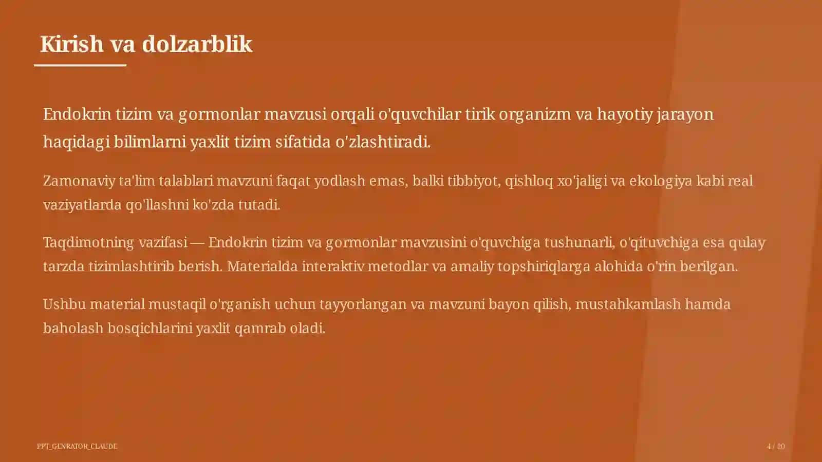 Endokrin tizim va gormonlar (8-sinf) 4