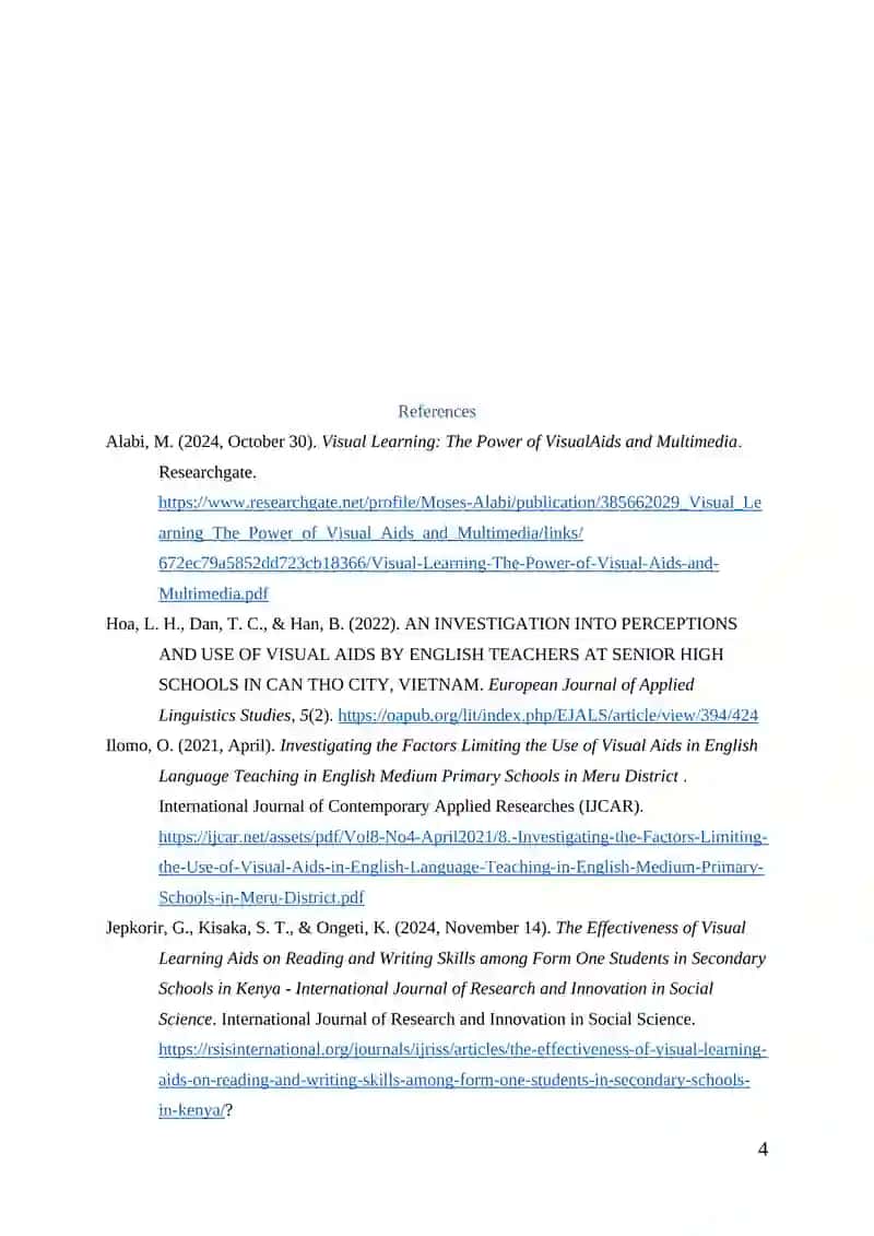 Literature Review on The Impact of Audio-Visual Tools on English Language Learning 4