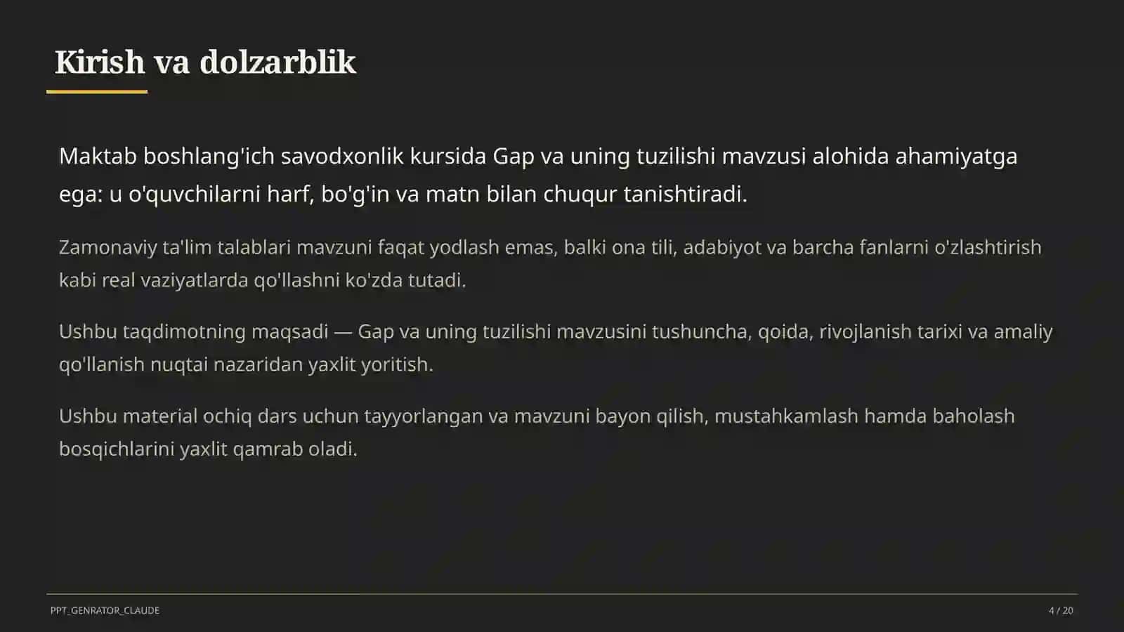 Gap va uning tuzilishi (1-sinf) 4