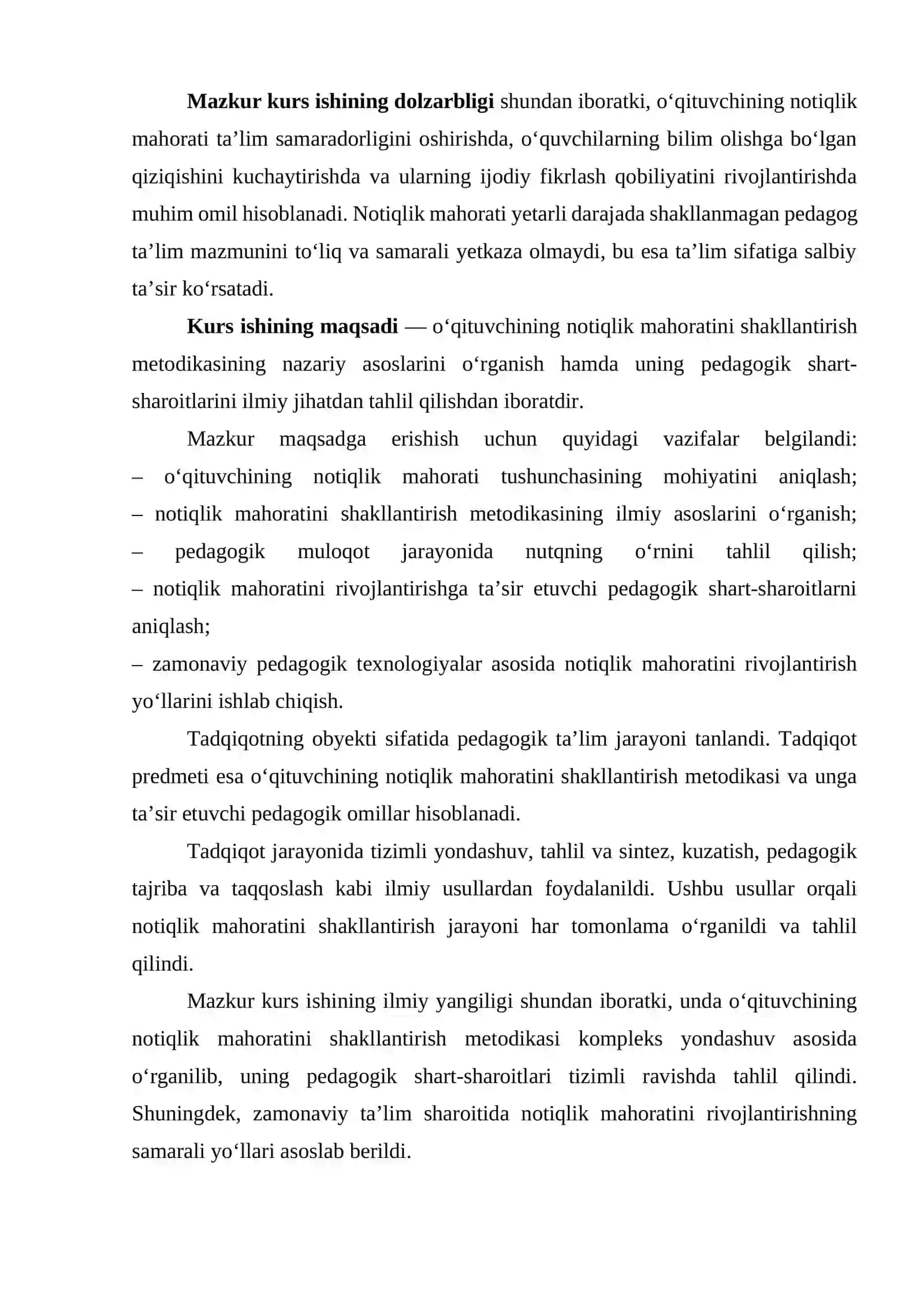 O'QITUVCHINING NOTIQLIK MAHORATINI SHAKLLANTIRISH METODIKASI VA PEDAGOGIK SHART-SHAROITLARI 4