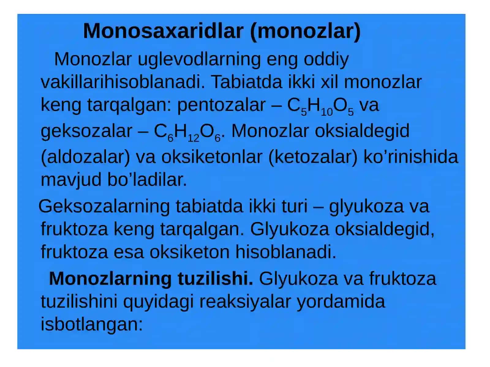 "Uglevodlar" mavzusida 9-sinf biologiya fanidan dars ishlanma. 4