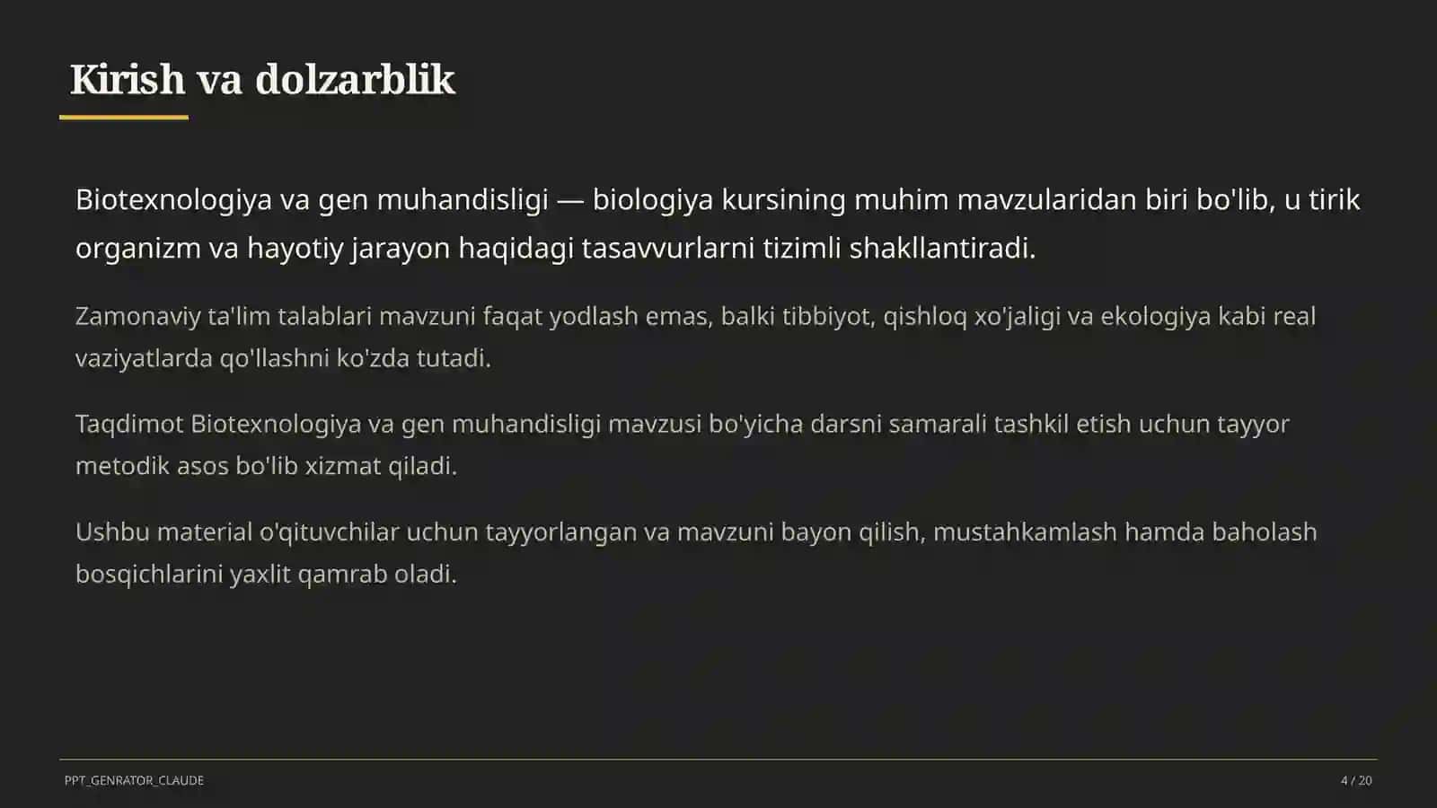 Biotexnologiya va gen muhandisligi (11-sinf) 4