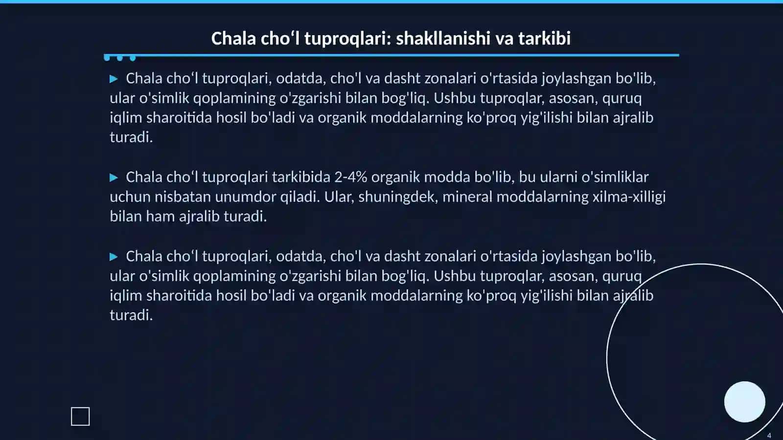 Dasht, chala choʻl va choʻl tuproqlari 4