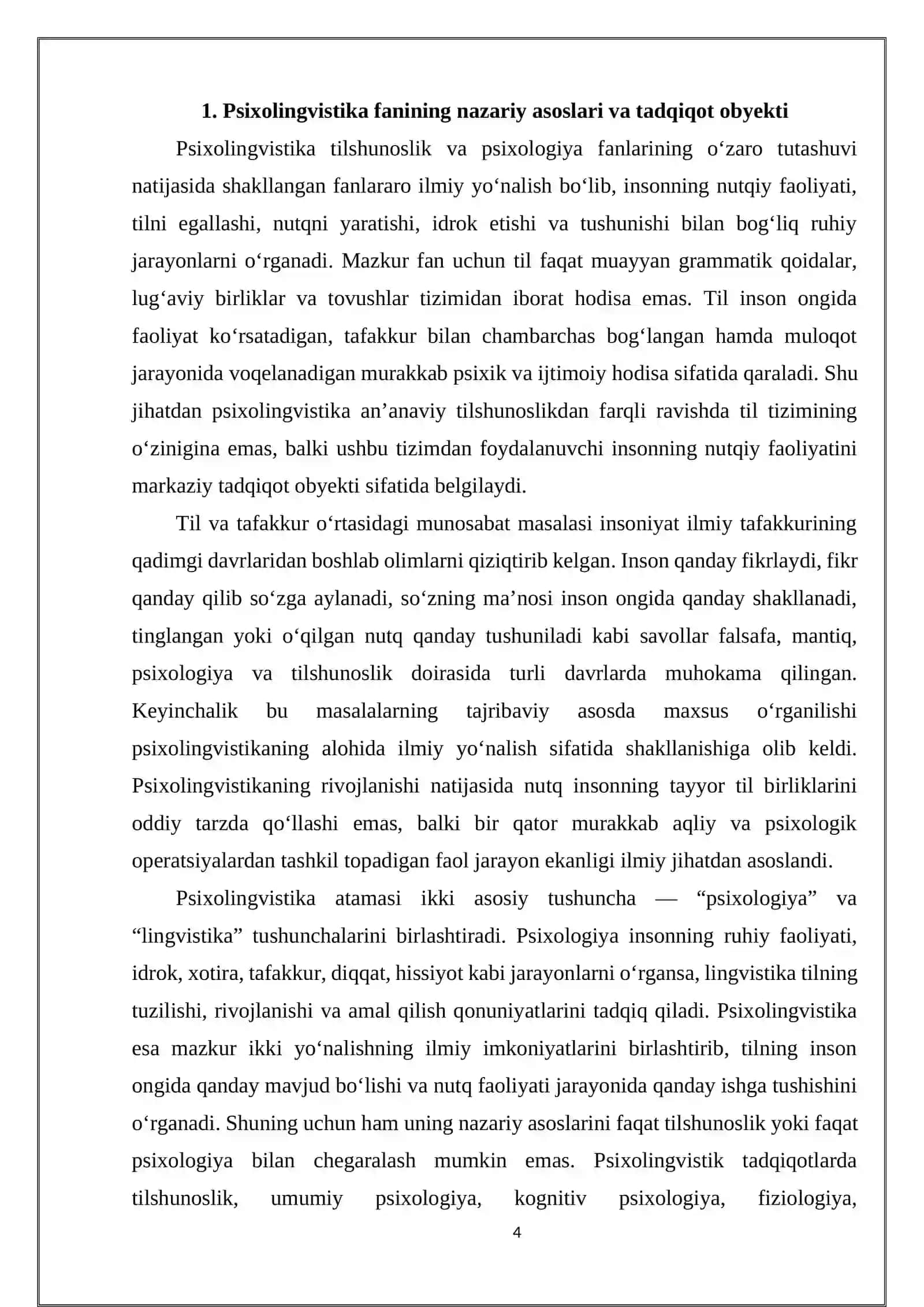 O‘zbek tili psixolingvistikasi 4