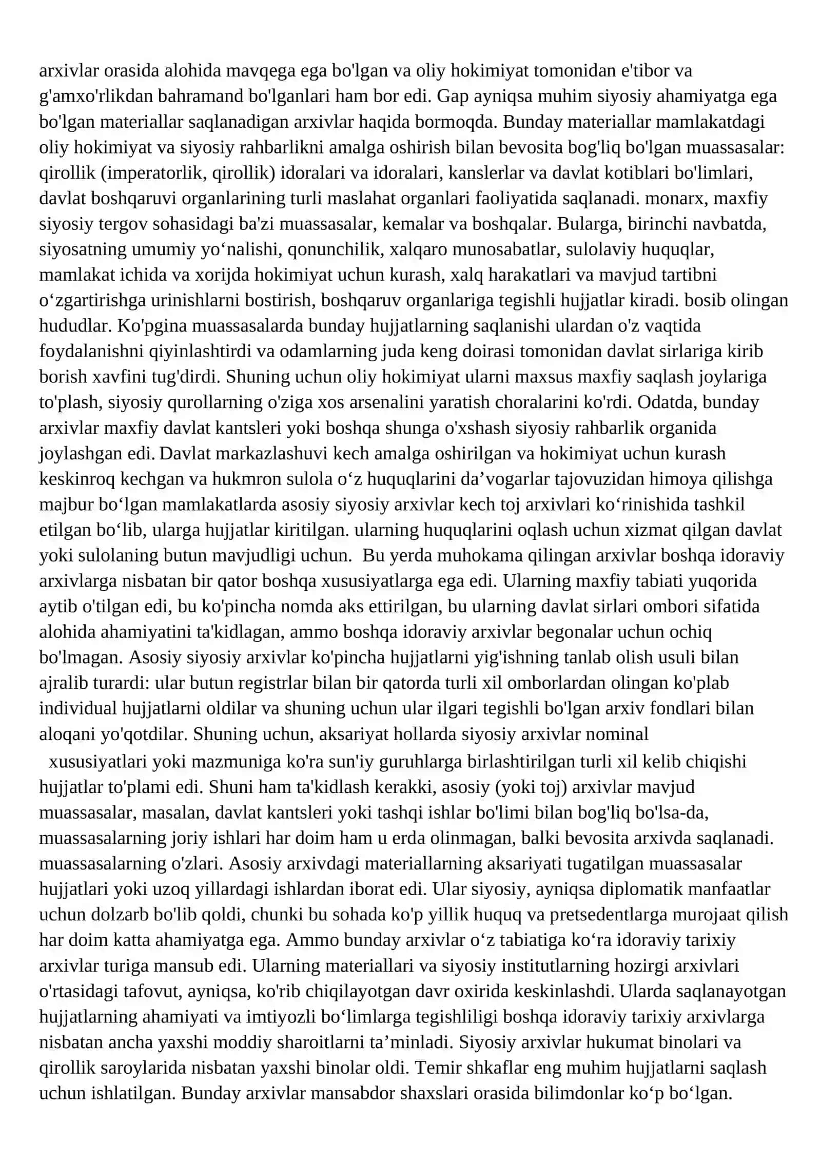 JAHON ARXIVLARI TARIXI 4