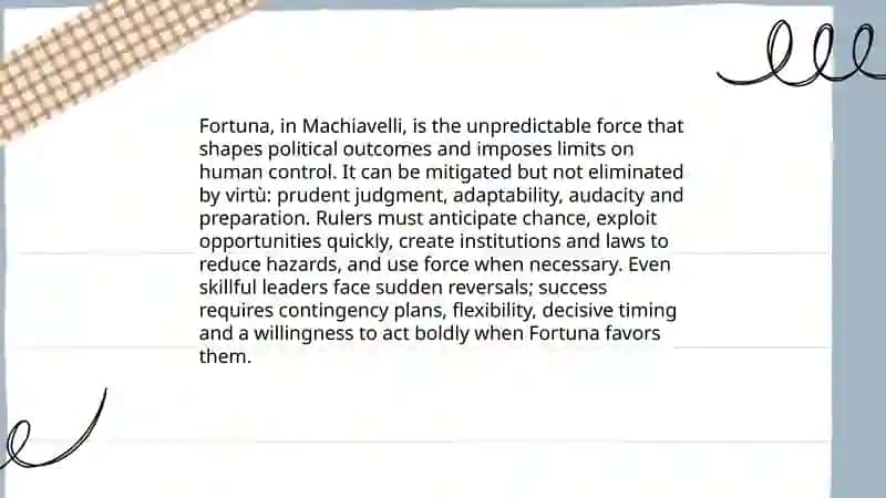 Niccolò Machiavelli studied the nature and limits of political power 4