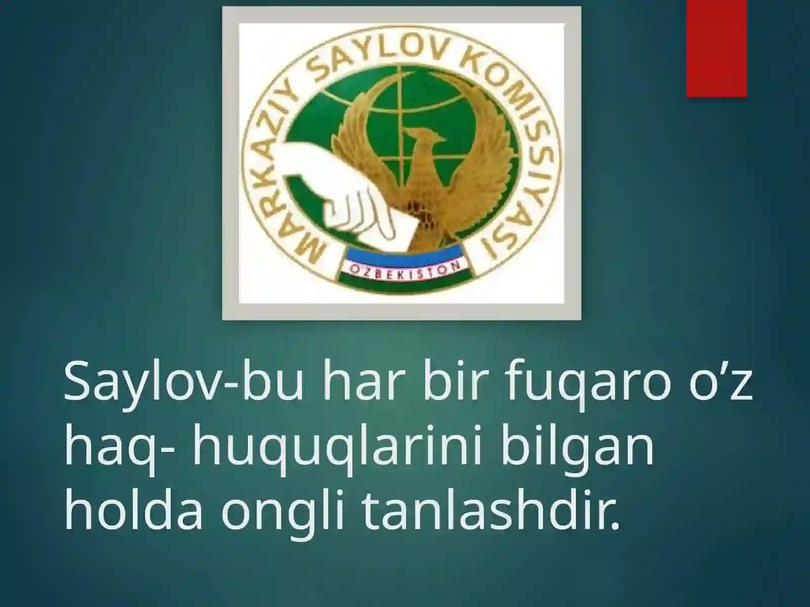 Saylov huquqi va saylov tizimi 4