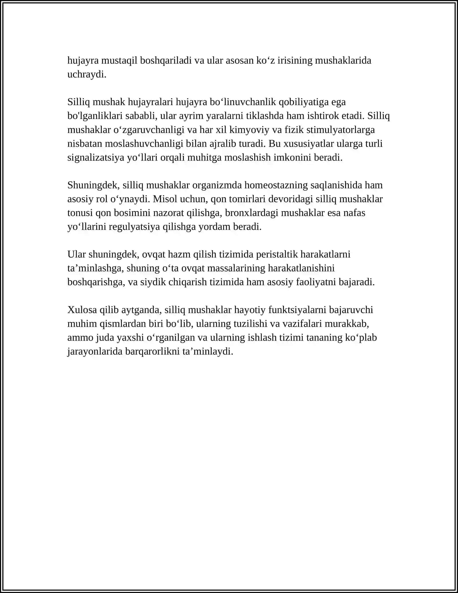SILLIQ VA KO'NDALANG TARG'IL MUSHAKLARI FIZIOLOGIK FARQLARI 4