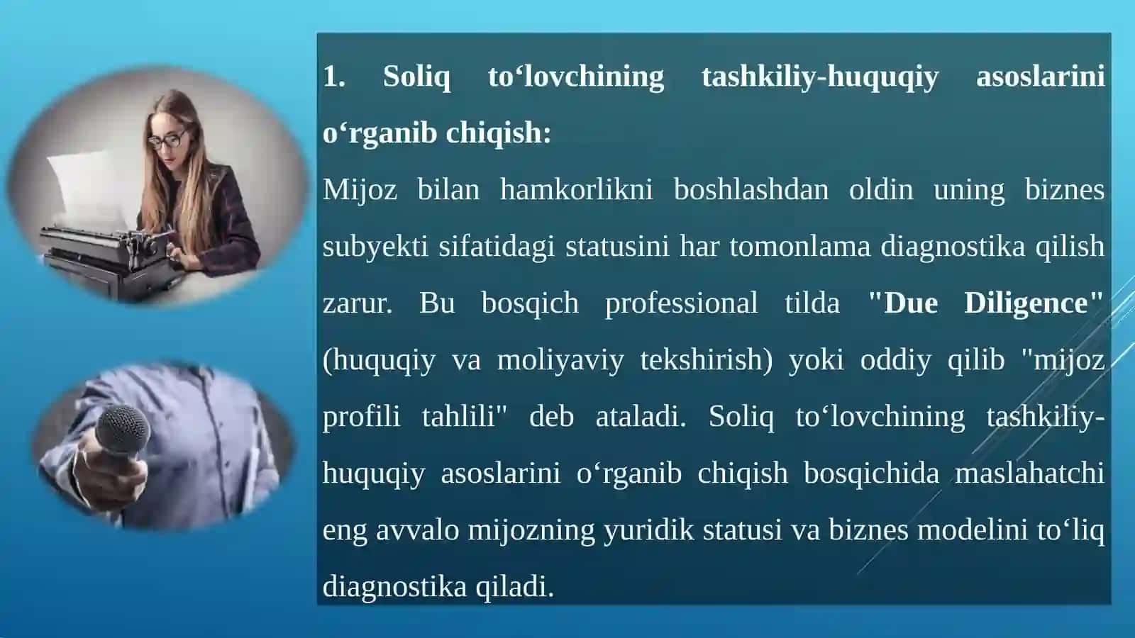 Soliq toʻlovchilar bilan ish tashkil qilishning xususiyatlari 4
