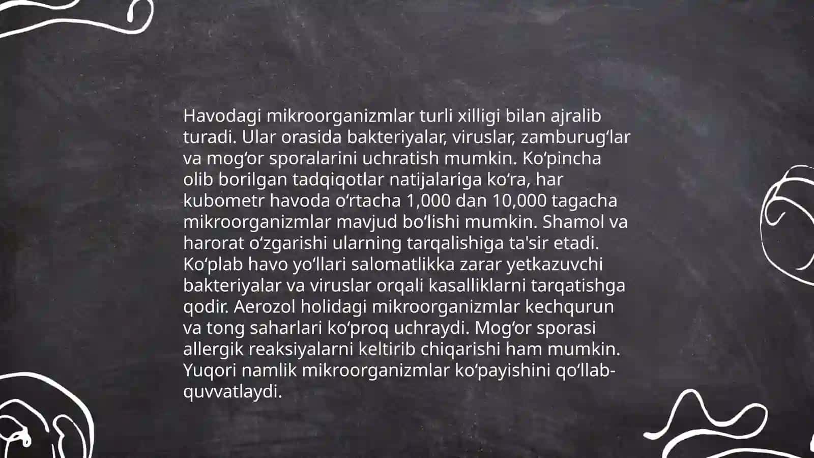 Mikroorganizmlarning havoda tarqalishii 4
