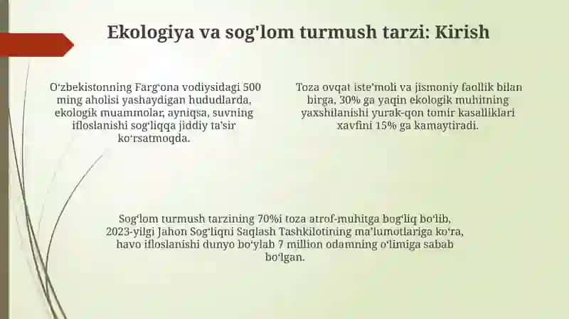 Sog'lom ovqatlanish va ekologik toza mahsulotlar 4