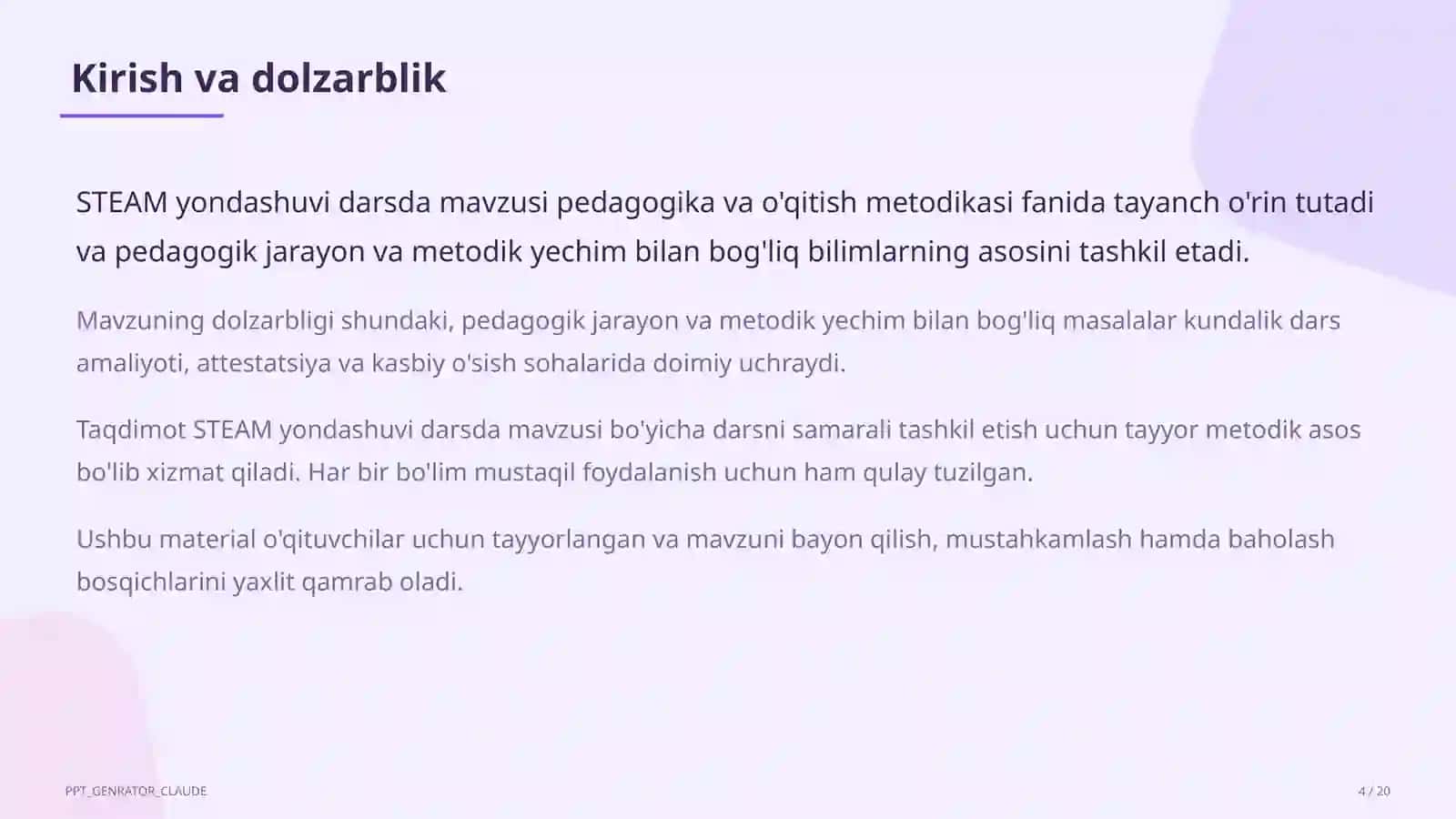 STEAM yondashuvi darsda 4