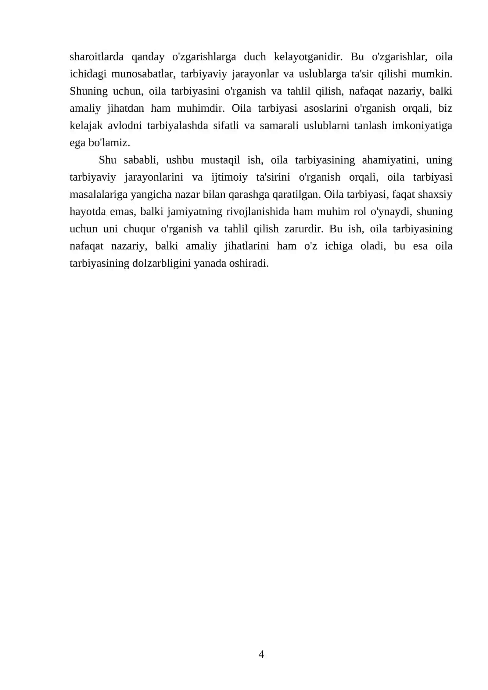 Oila tarbiyasi asoslari 4