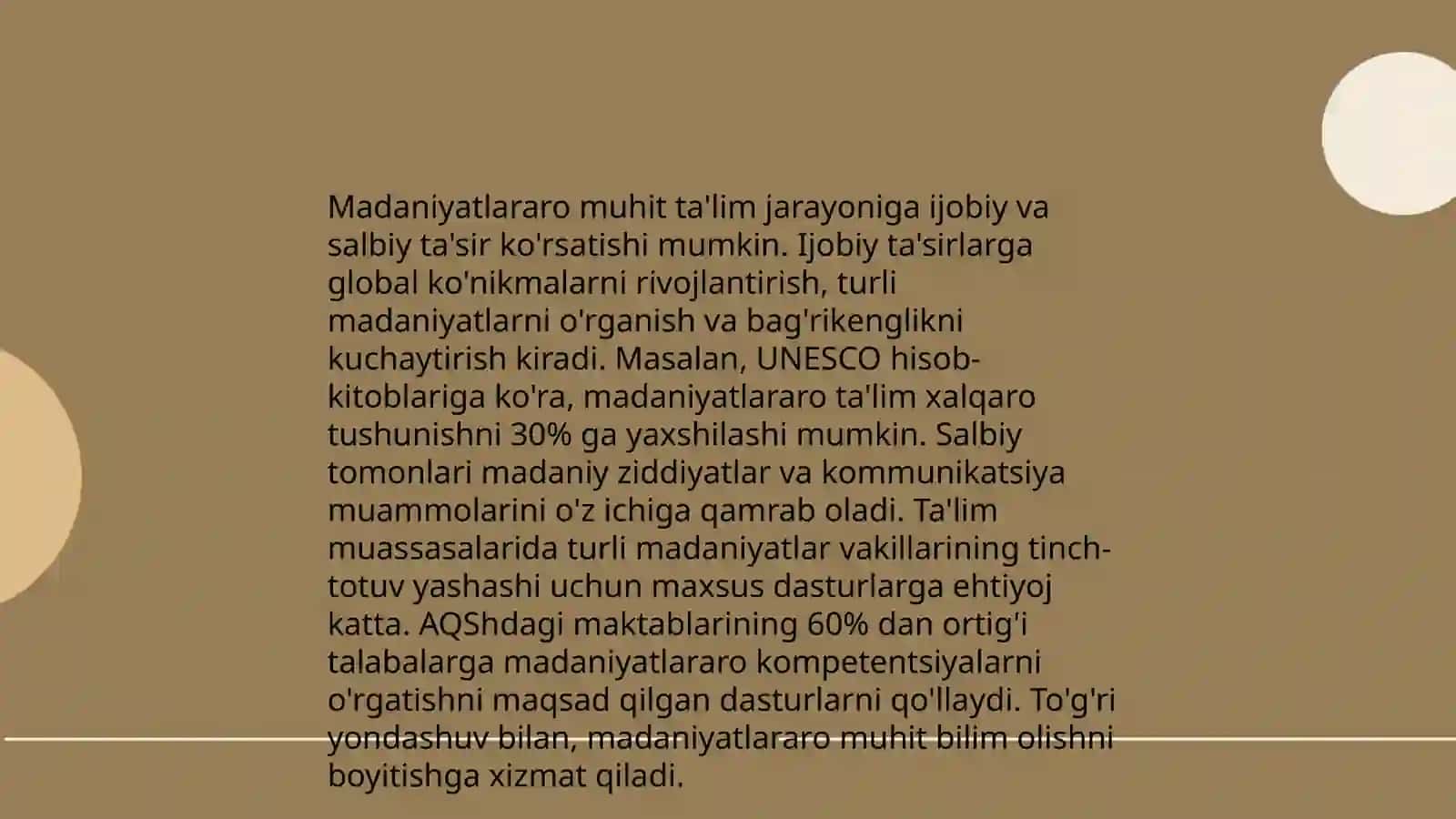 Ta'lim muhitining ijtimoiy-madaniy asoslari 4