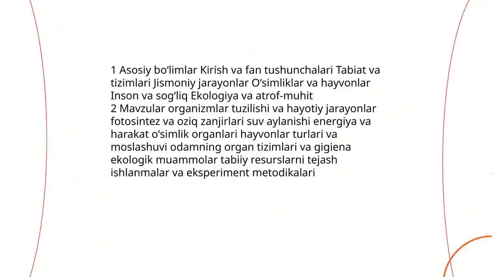 5-sinf tabiiy fanlar kursining mazmuni, tuzilishi va oʻrganish texnologiyalari 4