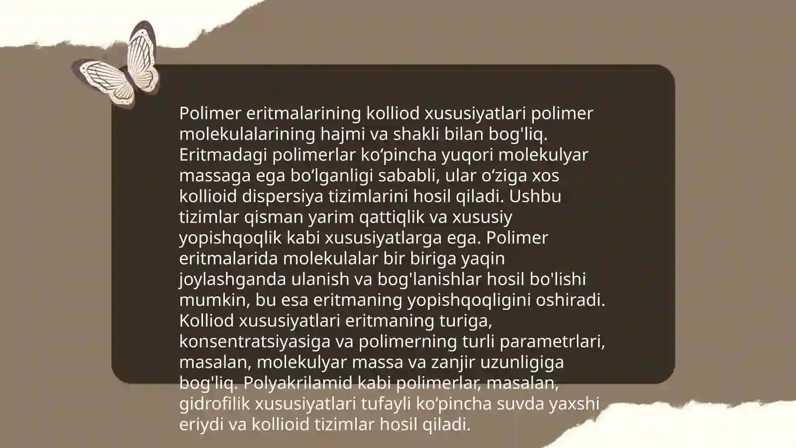 Polimer eritmalarning osmotik bosimi 4
