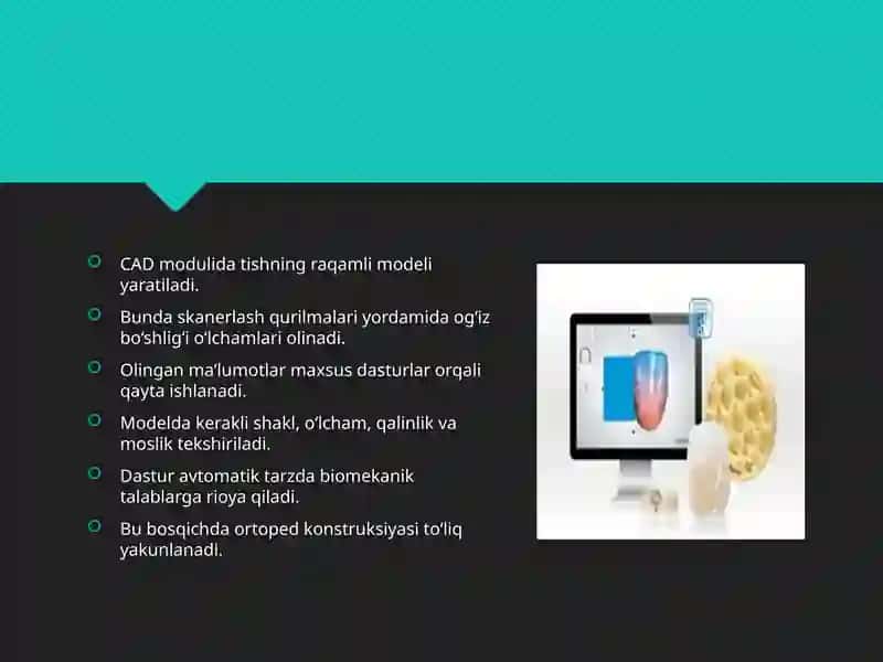 CAD-CAM tizimining imkoniyatlari 4
