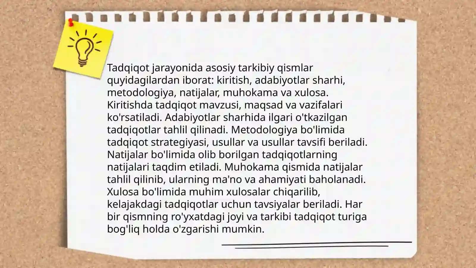 Tadqiqotlar olib borish jarayoni va uni tashkil etish 4