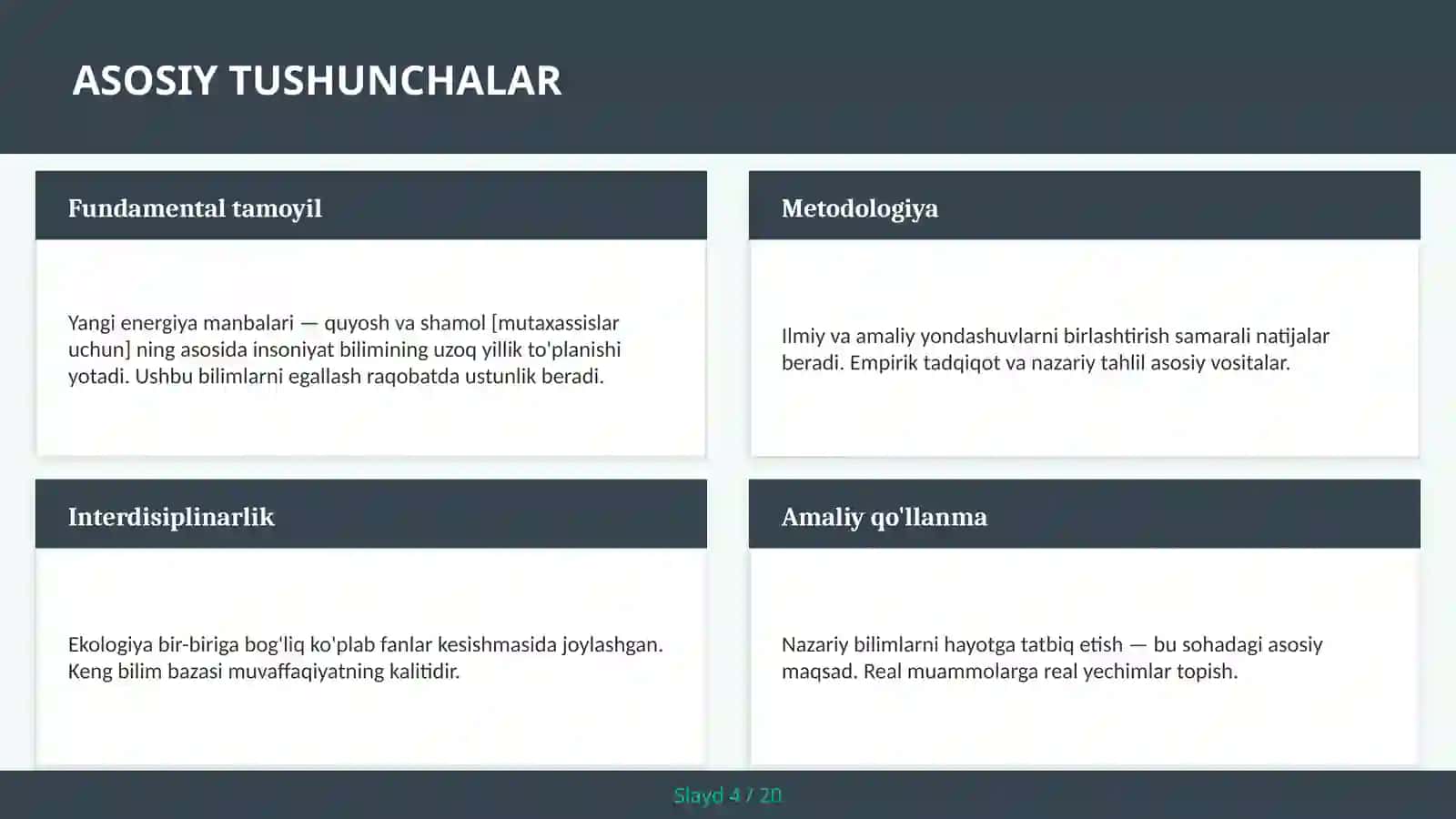 Yangi energiya manbalari — quyosh va shamol [mutaxassislar uchun] 4