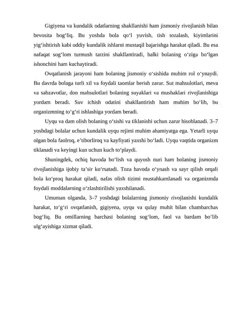 3–7 yoshgacha bo‘lgan bolalarning rivojlanish 4