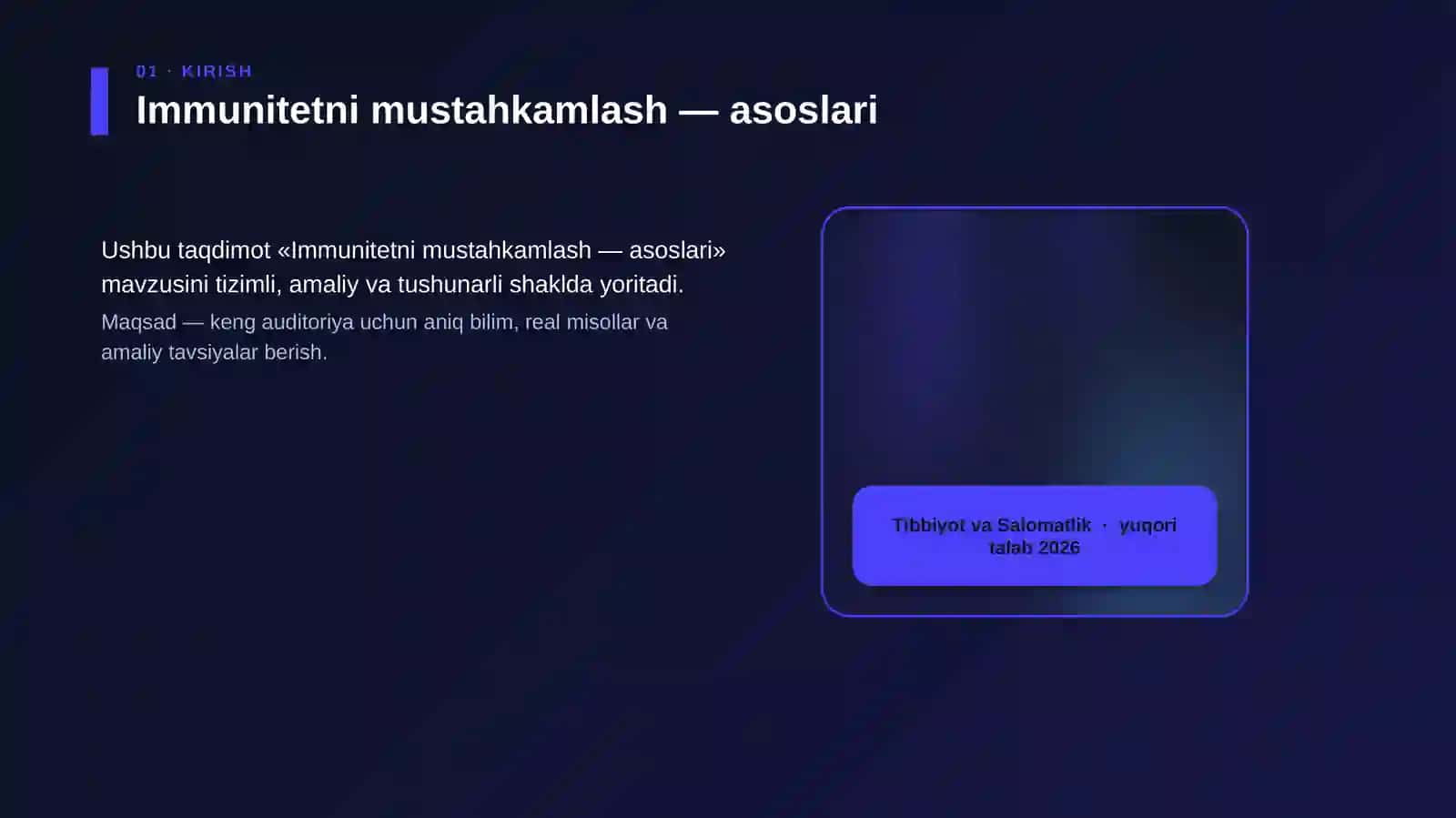 Immunitetni mustahkamlash — asoslari 4