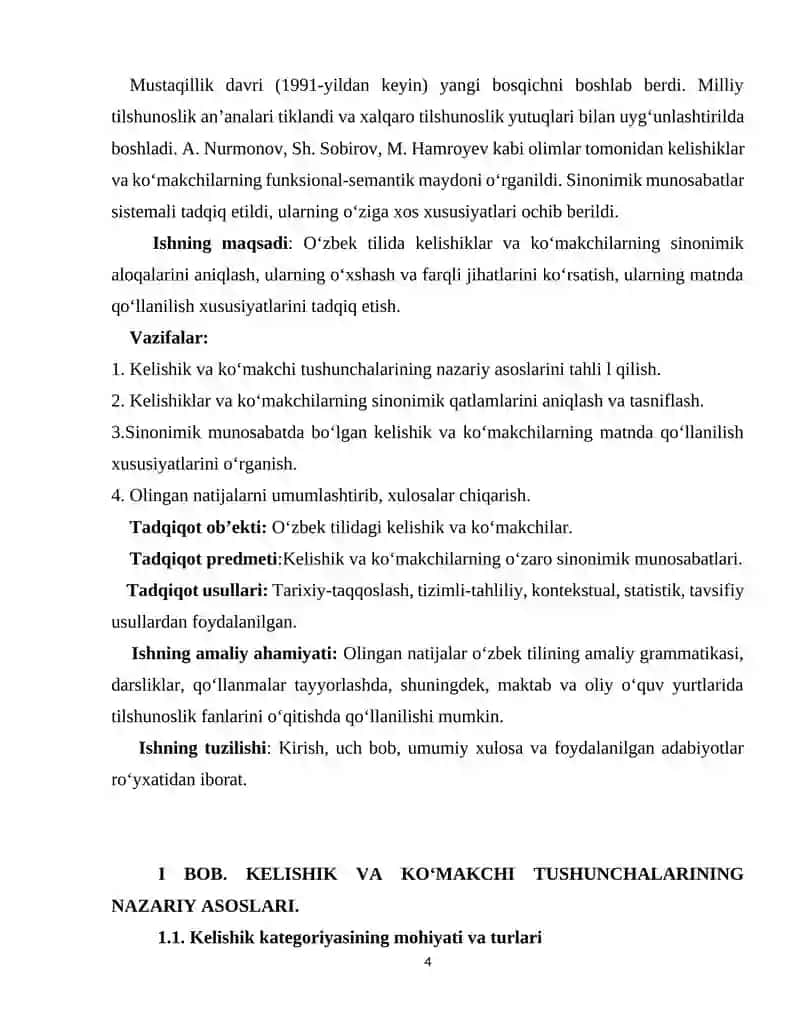 KELISHIK VA KOʻMAKCHI TUSHUNCHALARI 4