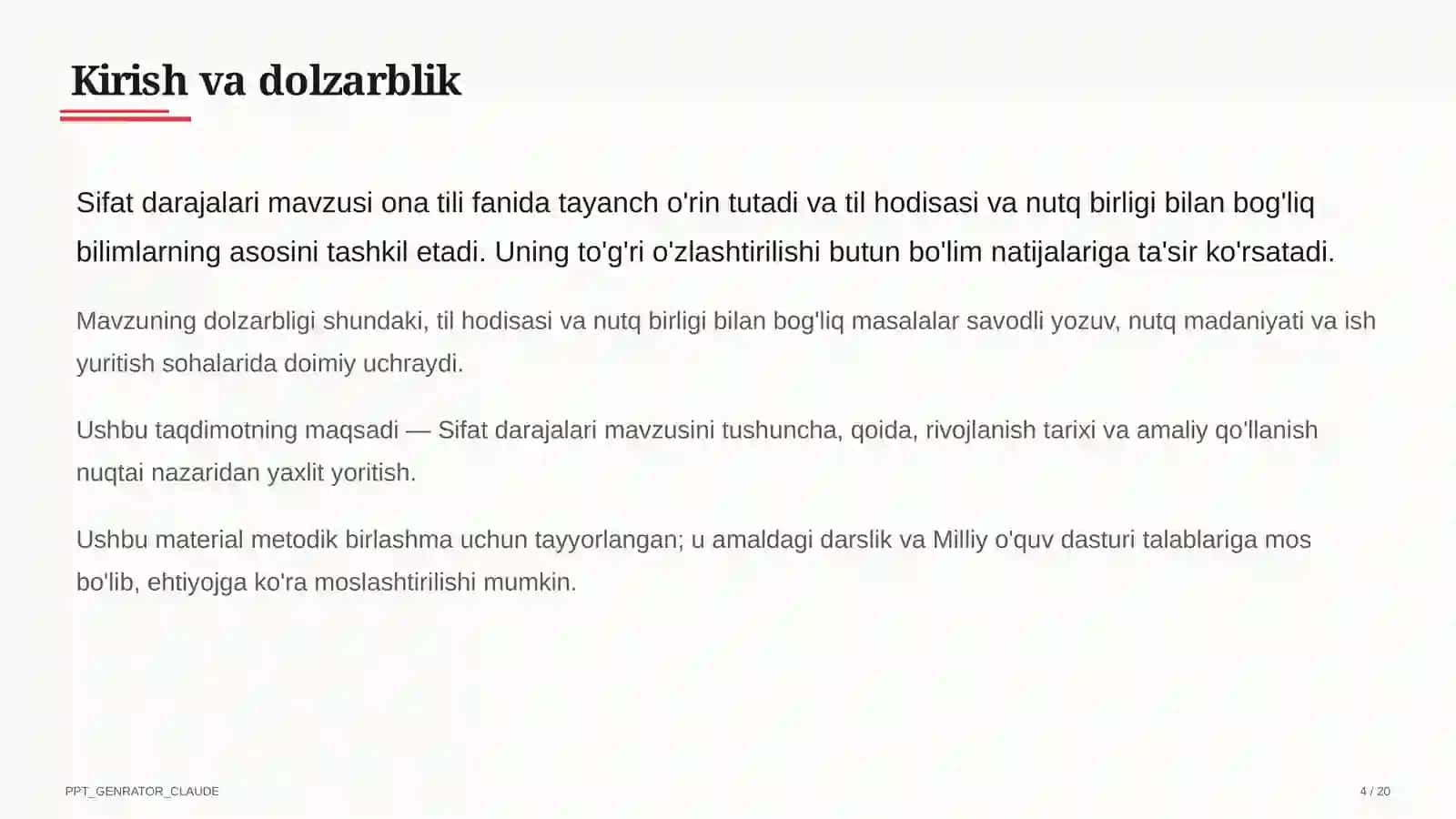 Sifat darajalari (6-sinf) 4