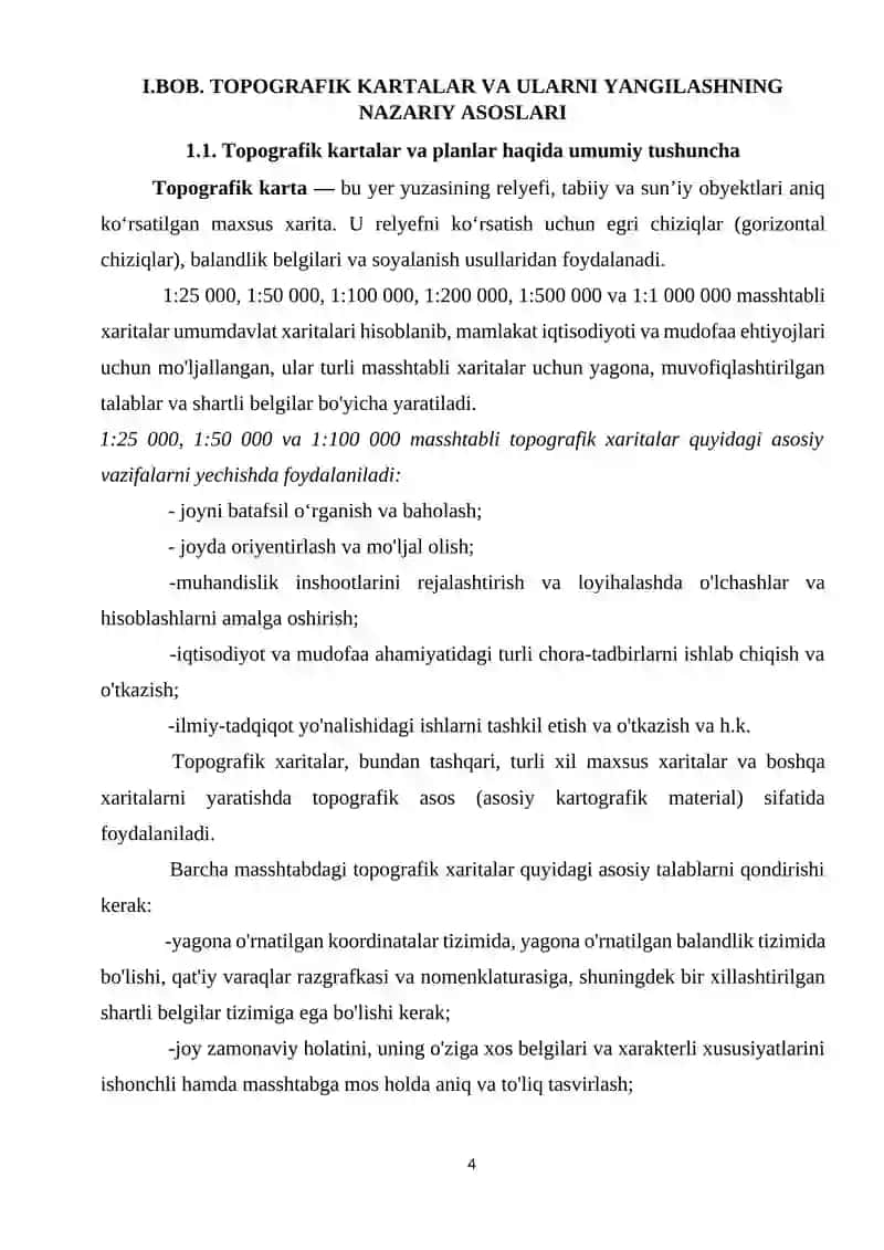 Topografik Kartalar va Ularni Yangilash 4