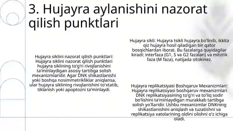 Hujayra Sikli Va Hujayra Replikatsiyasi Boshqaruv Mexanizmlari 4